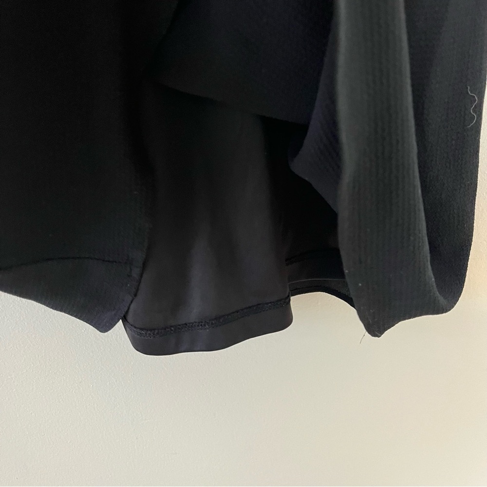 ABS Collection Black Cold Shoulder‎ Flutter Sleeve Lined Dress Medium - Picture 6 of 7